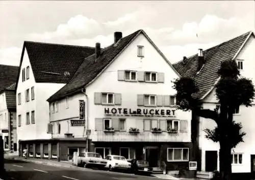 Ak Rauschenberg in Hessen, Hotel Pension Ruckert, Autos
