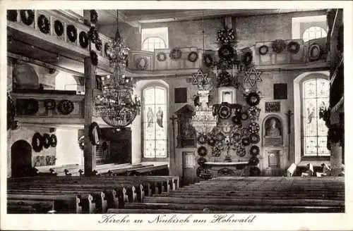 Ak Neukirch in der Lausitz, Kirche, Altar, Inneres