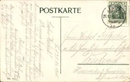 Ak Leipzig, Völkerschlachtdenkmal, Bau 1908