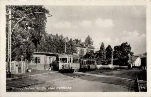 Ak Tabarz im Thüringer Wald, Endstation Thüringische Waldbahn