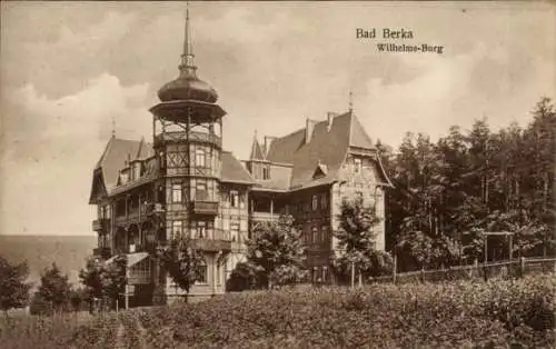 Ak Bad Berka in Thüringen, Wilhelms-Burg, Fachwerkhaus