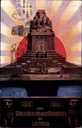 Ak Leipzig, Völkerschlachtdenkmal, 1813-1913
