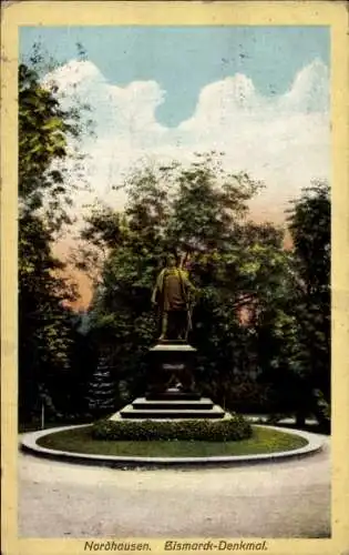 Ak Nordhausen am Harz, Bismarck-Denkmal