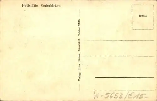 Ak Roderbirken Leichlingen im Rheinland, Heilstätte Roderbirken, Frauenspeisesaal