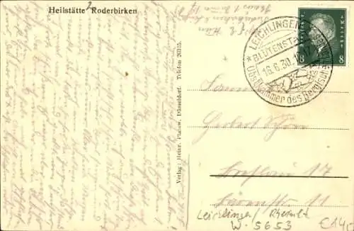 Ak Roderbirken Leichlingen im Rheinland, Heilstätte Roderbirken, Frauenabteilung