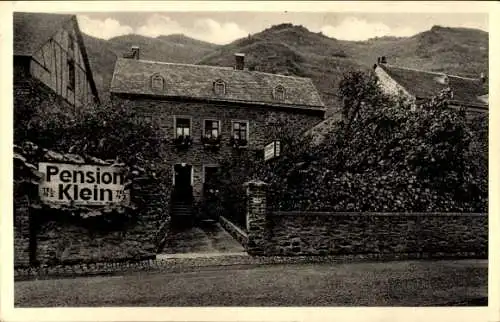 Ak Valwig an der Mosel, Pension P. Klein, eigener Weinbau, Versand