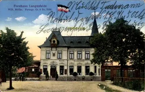 Ak Hamburg Eimsbüttel Langenfelde, Forsthaus Langenfelde, Wilh. Müller