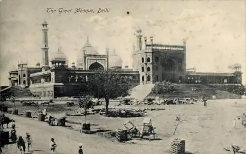 Ak Delhi Indien, Große Moschee