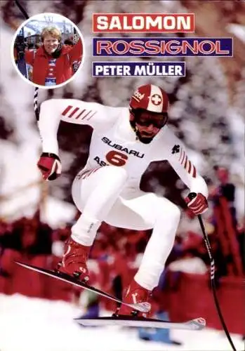 Ak Wintersport, Ski, Skirennfahrer Peter Müller