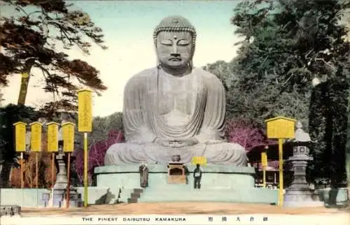 Ak Kamakura, Präfektur Kanagawa, Japan, feinster Daibutsu