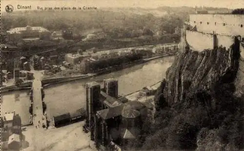 Ak Dinant Wallonie Namur, Blick vom Glacis der Zitadelle