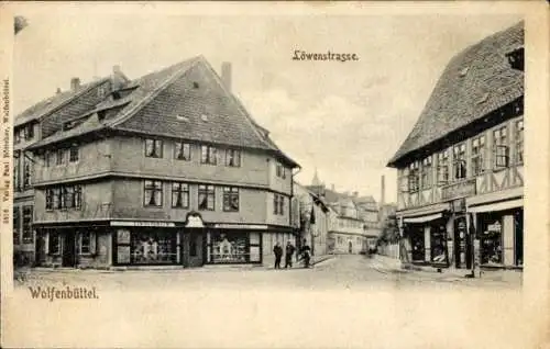 Ak Wolfenbüttel in Niedersachsen, Löwenstraße
