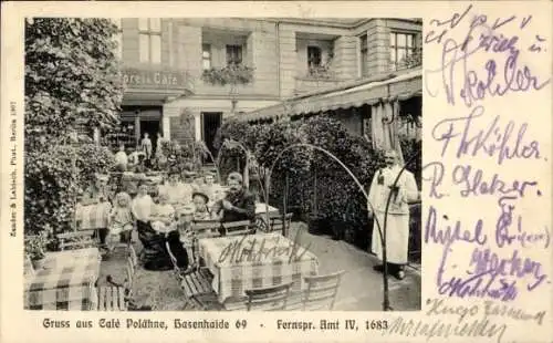 Ak Berlin Kreuzberg, Café Polähne, Hasenheide 69