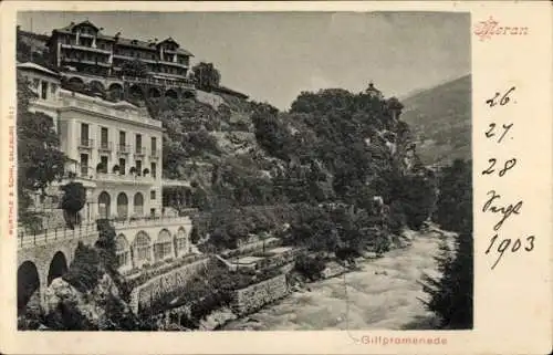 Ak Meran Merano Südtirol, Gilfpromenade