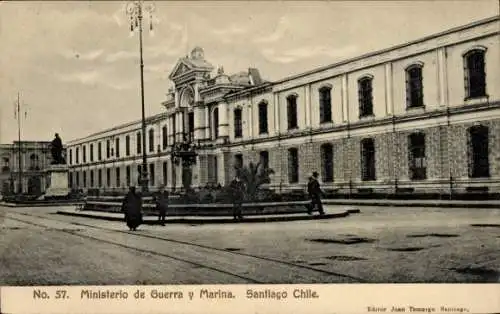 Ak Santiago de Chile, Ministerio de Guerra y Marina