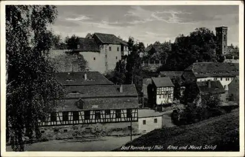 Ak Ronneburg in Thüringen, Altes und Neues Schloss