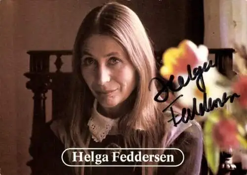 Ak Schauspielerin Helga Feddersen, Portrait, Autogramm