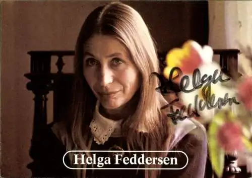 Ak Schauspielerin Helga Feddersen, Portrait, Autogramm