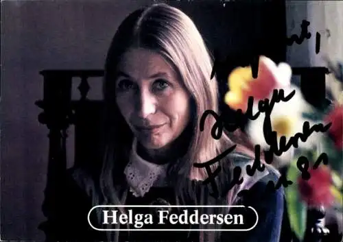 Ak Schauspielerin Helga Feddersen, Portrait, Autogramm