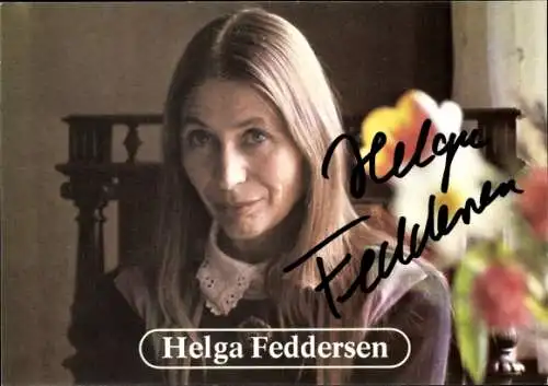 Ak Schauspielerin Helga Feddersen, Portrait, Autogramm