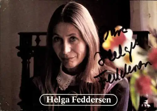 Ak Schauspielerin Helga Feddersen, Portrait, Autogramm