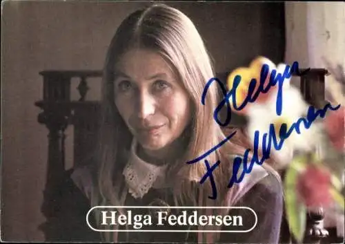 Ak Schauspielerin Helga Feddersen, Portrait, Autogramm