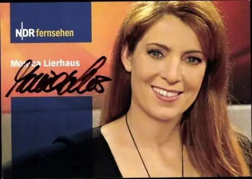 Ak Schauspielerin Monica Lierhaus, Portrait, Autogramm, NDR