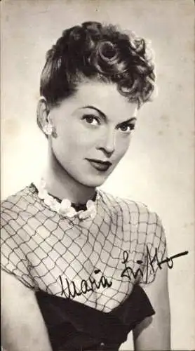 Ak Schauspielerin Maria Litto, Portrait, Autogramm