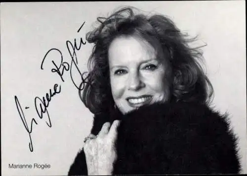 Ak Schauspielerin Marianne Rogee, Portrait, Autogramm, Lindenstraße