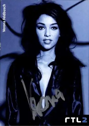 Ak Schauspielerin Verona Feldbusch, Portrait, Autogramm, Peep