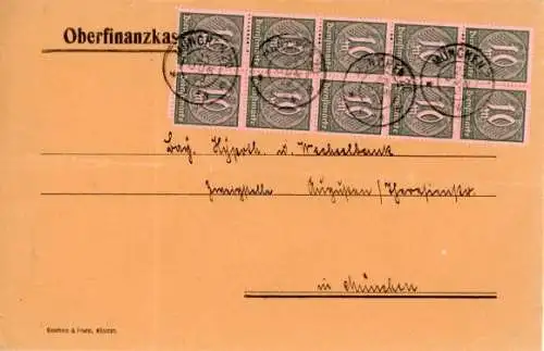 D 68 10er-Block auf Brief