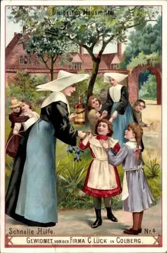 Ak Kolberg in der Mark, Reklame, Firma C. Lück, Hausmittel, Apotheker