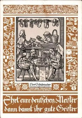 Ak Berlin Charlottenburg Westend, Internationale Handwerks-Ausstellung 1938, Schuster