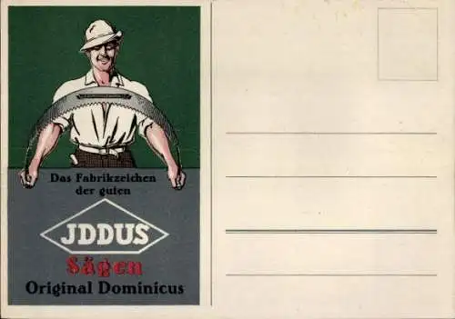 Ak Reklame, Iddus, Sägen und Forstwerkzeuge, J. D. Dominicus und Söhne GmbH