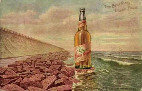 Künstler Ak Reklame, High Grade Bier