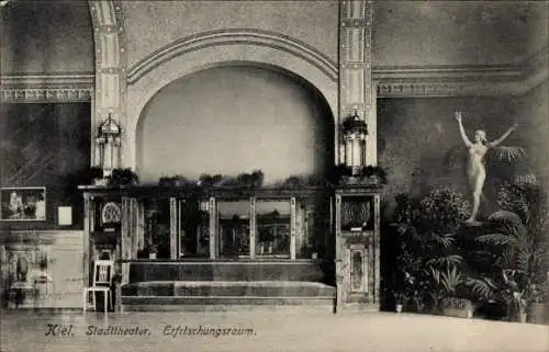 Ak Kiel in Schleswig Holstein, Stadttheater, Erfrischungsraum, Innenansicht