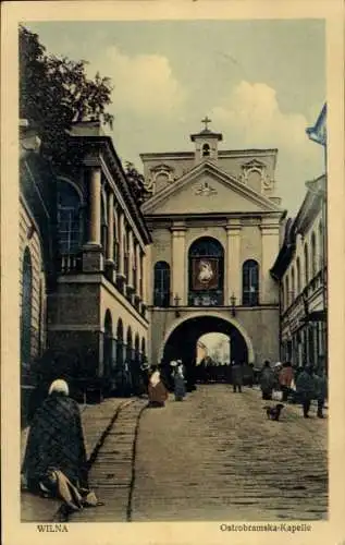 Ak Vilnius Wilna Litauen, Ostrobramska Kapelle, Betende