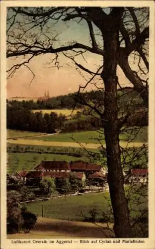 Ak Overath im Bergischen Land, Blick auf Cyriax und Marialinden