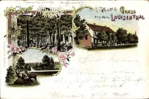 Litho Pechau Magdeburg, Gasthof Louisenthal