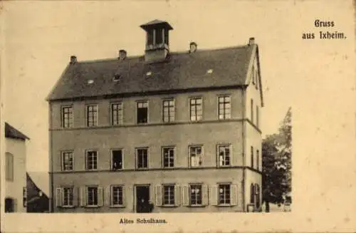 Ak Ixheim Zweibrücken Rheinland Pfalz, Altes Schulhaus