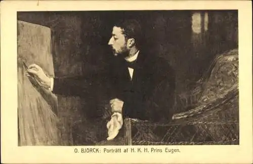 Künstler Ak Björck, O., Portrait von H. K. H. Prinz Eugen
