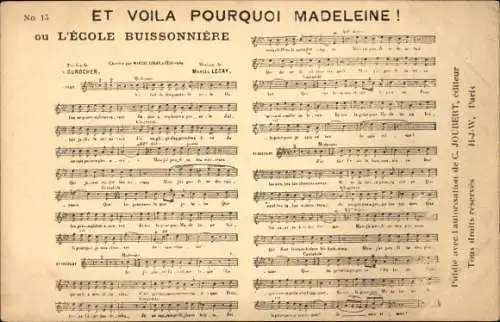 Lied Ak Et Voila Pourquoi Madeleine, ou l'Ecole Buissonniere