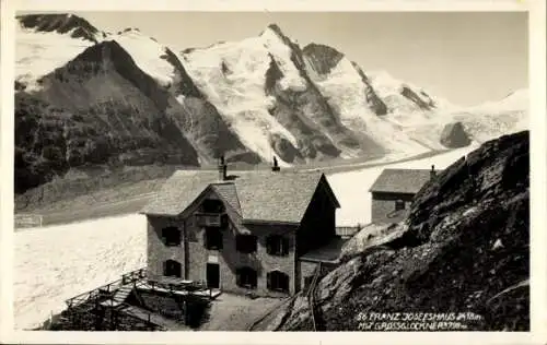 Ak Großglockner Tirol, Kaiser Franz Josef Haus