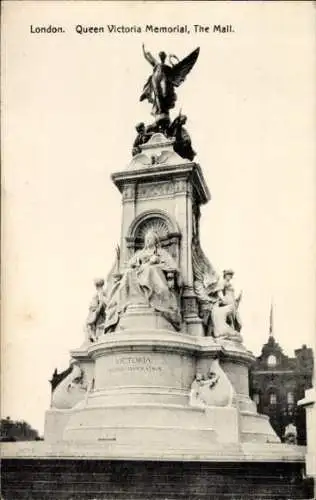 Ak London City England, Queen Victoria Memorial