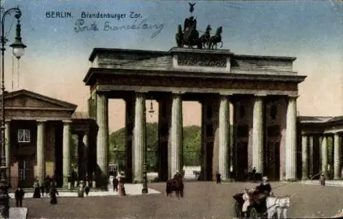 Ak Berlin Mitte, Brandenburger Tor