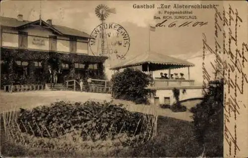 Ak Hamburg Wandsbek Poppenbüttel, Gasthof zur Alsterschlucht