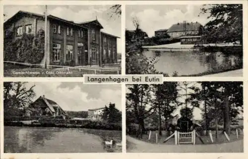 Ak Langenhagen Schönwalde am Bungsberg in Ostholstein, Gemischtwaren Otto Dittmann