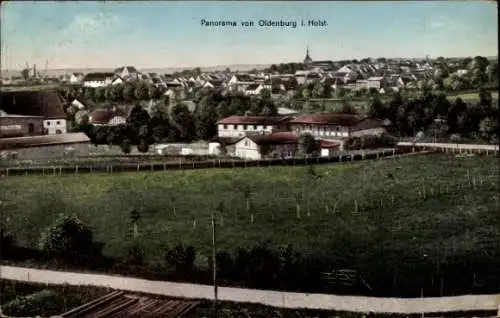 Ak Oldenburg in Holstein, Gesamtansicht