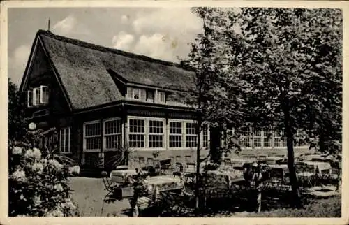 Ak Rotenbek-Bergstedt Kuddewörde, Gasthaus Quellenhof, Garten