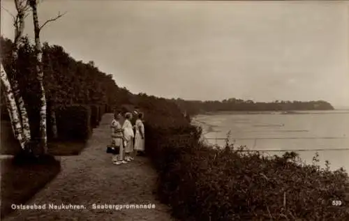 Ak Pionerski Neukuhren Ostpreußen, Seebergpromenade